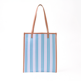 Leather Combination Tote<br>Candy Soda