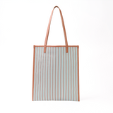 Leather Combination Tote<br>Candy Mint