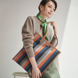 Leather Combination Tote<br>Multi Classic