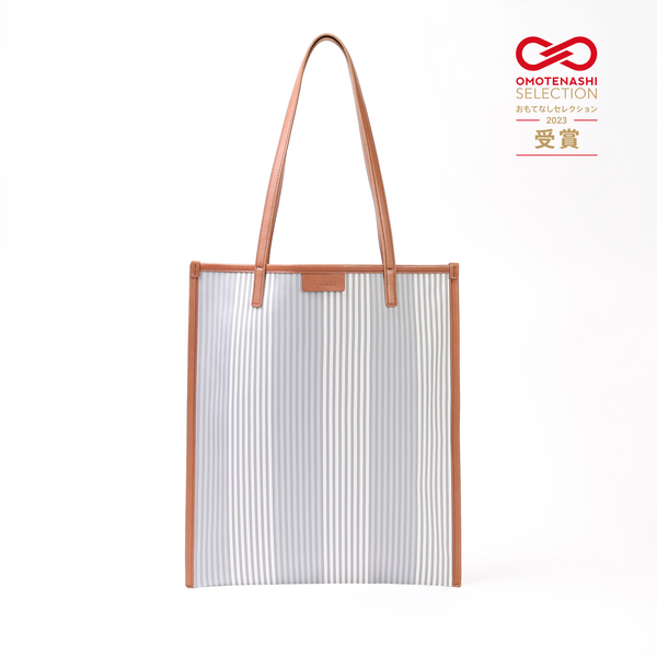 Leather Combination Tote Shadow light – FAB.(dot)